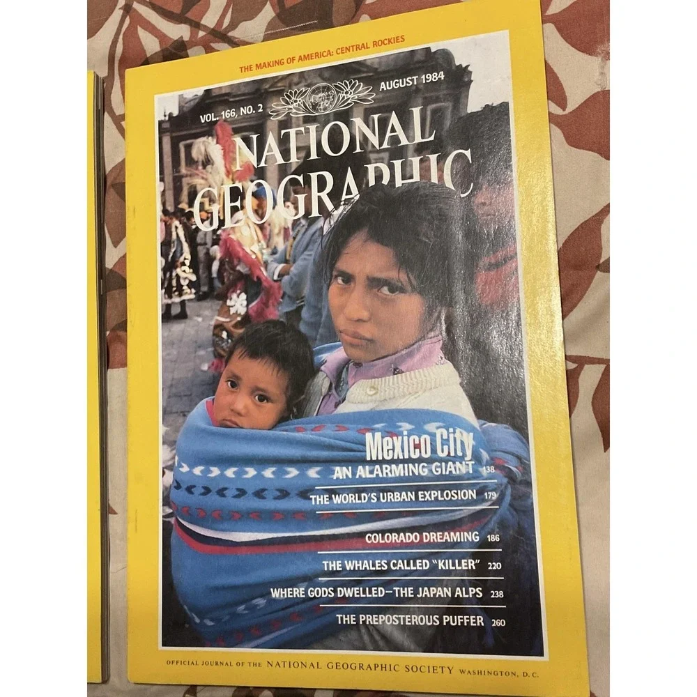 Vintage‎ National Geographic Magazine Lot Jul Aug Sep Nov 1984 Man And Manatee